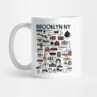 Brooklyn NY Map Mug